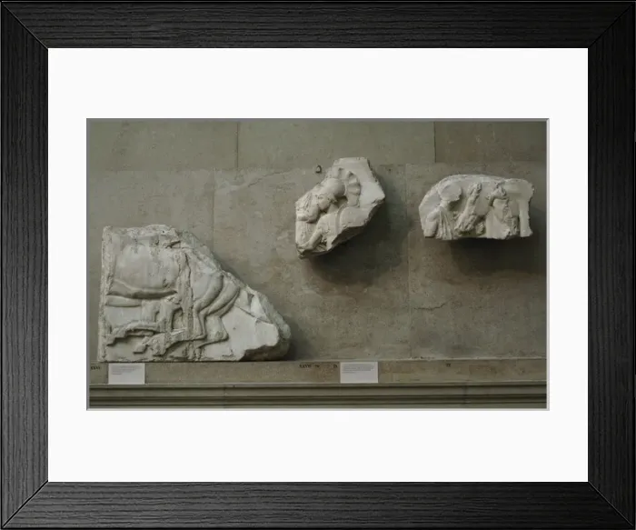 Framed Print : Greek Art. Greece. Parthenon. North frieze. Fragments. Friez Framed Print : Greek Art. Greece. Parthenon. North frieze. Fragments. Friez