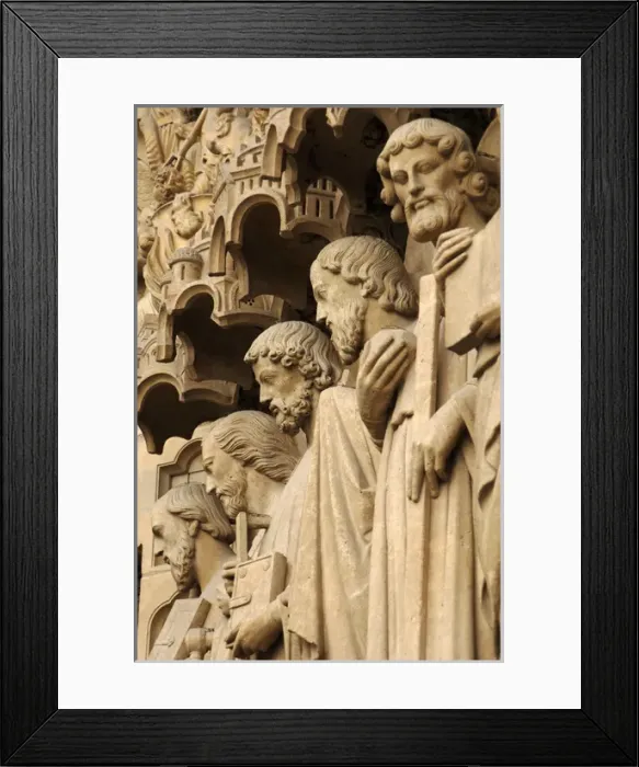 Framed Print : Gothic Art. France. Paris. Notre Dame. Last Judgment Portal Framed Print : Gothic Art. France. Paris. Notre Dame. Last Judgment Portal