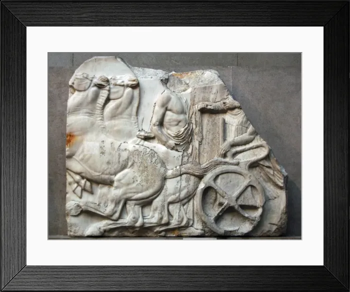 Framed Print : Greek Art. Greece. Parthenon (447-438 B. C). Fragment of Framed Print : Greek Art. Greece. Parthenon (447-438 B. C). Fragment of