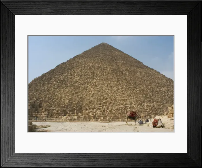 Framed Print : Egypt. The Great Pyramid of Giza, called the Pyramid of Khuf Framed Print : Egypt. The Great Pyramid of Giza, called the Pyramid of Khuf