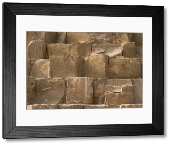Framed Print : Egypt. Henutsens pyramid at Giza. Limestone stones Framed Print : Egypt. Henutsens pyramid at Giza. Limestone stones