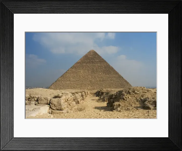 Framed Print : Egypt. The Great Pyramid of Giza, called the Pyramid of Khuf Framed Print : Egypt. The Great Pyramid of Giza, called the Pyramid of Khuf