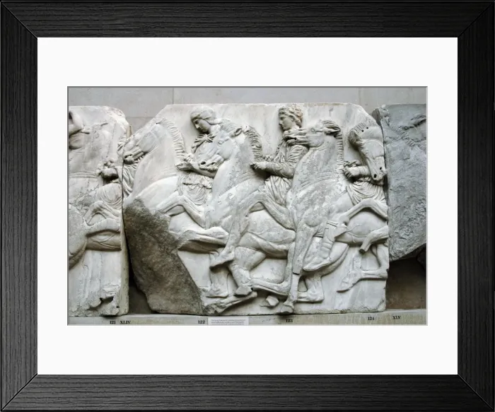 Framed Print : Parthenon. North frieze. XLIV-XLV. Riders Framed Print : Parthenon. North frieze. XLIV-XLV. Riders