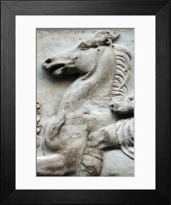 Framed Print : Parthenon. Marshal looking towards the horseman who overtake Framed Print : Parthenon. Marshal looking towards the horseman who overtake