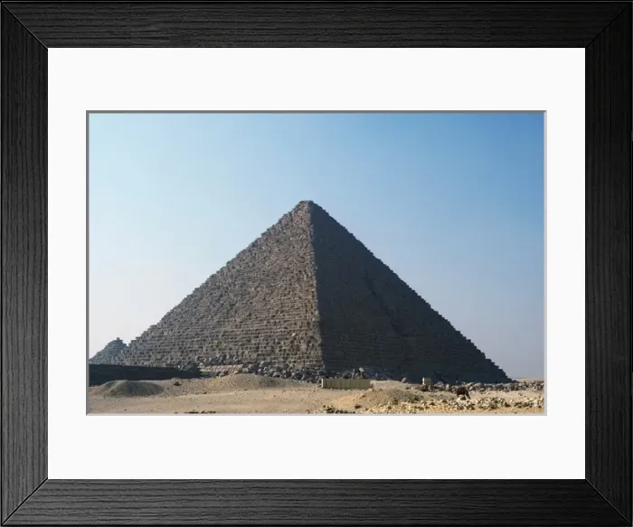 Framed Print : Egypt. The Great Pyramid of Giza called the Pyramid of Menka Framed Print : Egypt. The Great Pyramid of Giza called the Pyramid of Menka