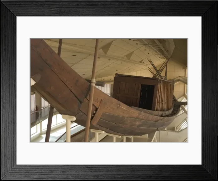 Framed Print : Egyptian art. Old Kingdom. IV Dynasty. The Khufu ship Framed Print : Egyptian art. Old Kingdom. IV Dynasty. The Khufu ship