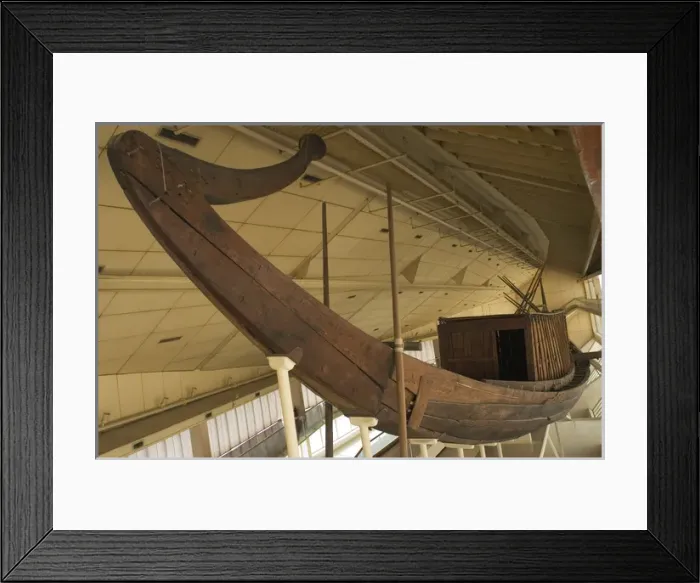 Framed Print : Egyptian art. Old Kingdom. IV Dynasty. The Khufu ship Framed Print : Egyptian art. Old Kingdom. IV Dynasty. The Khufu ship