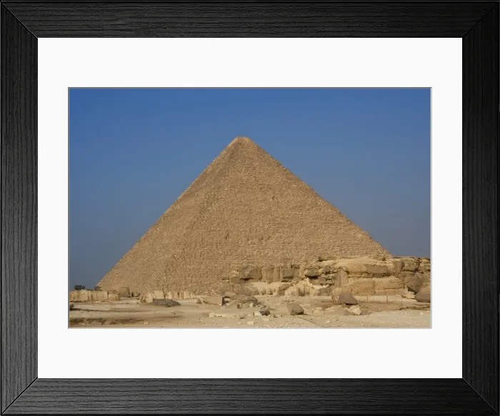 Framed Print : Egypt. The Great Pyramid of Giza, called the Pyramid of Khuf Framed Print : Egypt. The Great Pyramid of Giza, called the Pyramid of Khuf