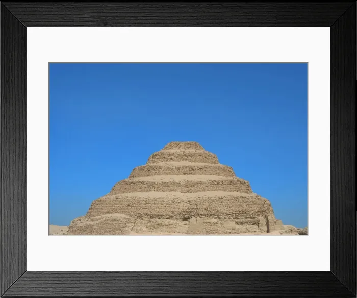Framed Print : Egypt. Saqqara necropolis. The Pyramid of Djoser (Zoser) or Framed Print : Egypt. Saqqara necropolis. The Pyramid of Djoser (Zoser) or