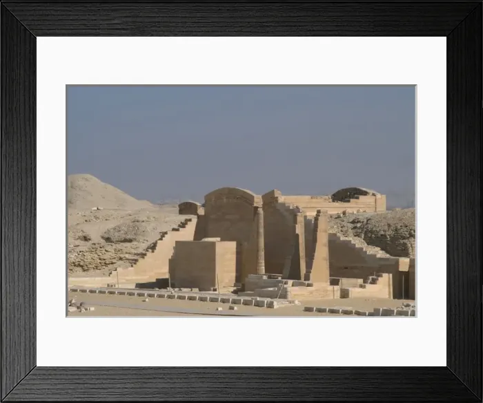 Framed Print : Egypt. Saqqara. Djosers complex. Temple of the three fluted Framed Print : Egypt. Saqqara. Djosers complex. Temple of the three fluted