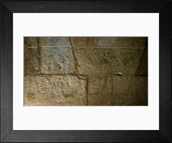 Framed Print : Egypt. Mastaba of Senedjemib Mehi. Interior. Relief depictin Framed Print : Egypt. Mastaba of Senedjemib Mehi. Interior. Relief depictin