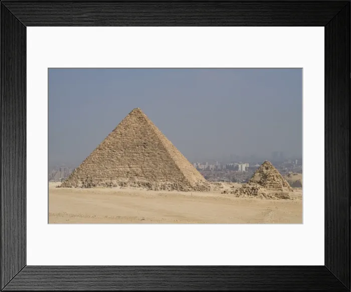 Framed Print : Egypt. The Great Pyramid of Giza called the Pyramid of Menka Framed Print : Egypt. The Great Pyramid of Giza called the Pyramid of Menka