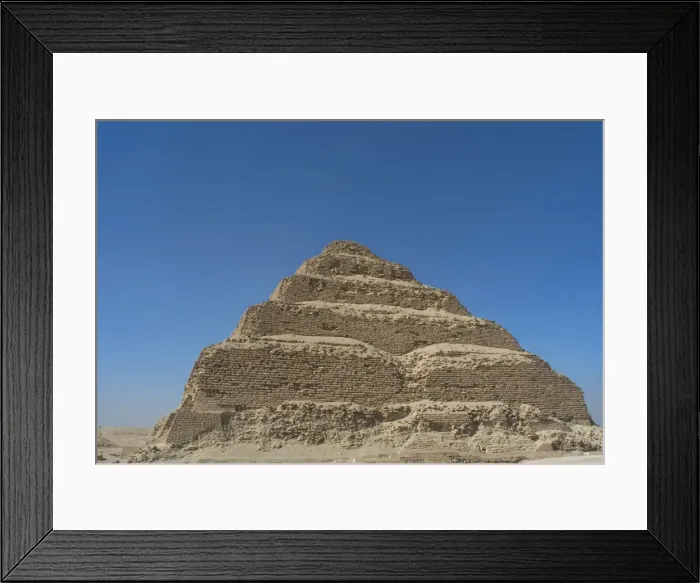 Framed Print : Egypt. Saqqara necropolis. The Pyramid of Djoser (Zoser) or Framed Print : Egypt. Saqqara necropolis. The Pyramid of Djoser (Zoser) or