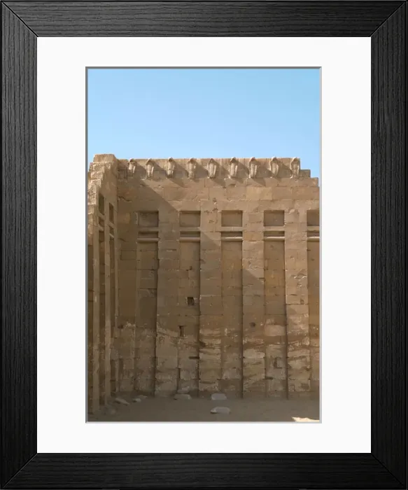 Framed Print : Egypt. Saqqara. Djosers complex. Limestone walls Framed Print : Egypt. Saqqara. Djosers complex. Limestone walls