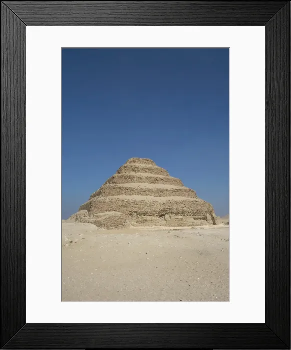 Framed Print : Egypt. Saqqara necropolis. The Pyramid of Djoser (Zoser) or Framed Print : Egypt. Saqqara necropolis. The Pyramid of Djoser (Zoser) or