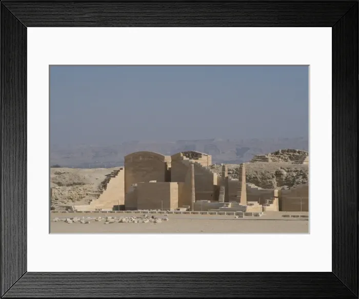 Framed Print : Egypt. Saqqara. Djosers complex. Temple of the three fluted Framed Print : Egypt. Saqqara. Djosers complex. Temple of the three fluted