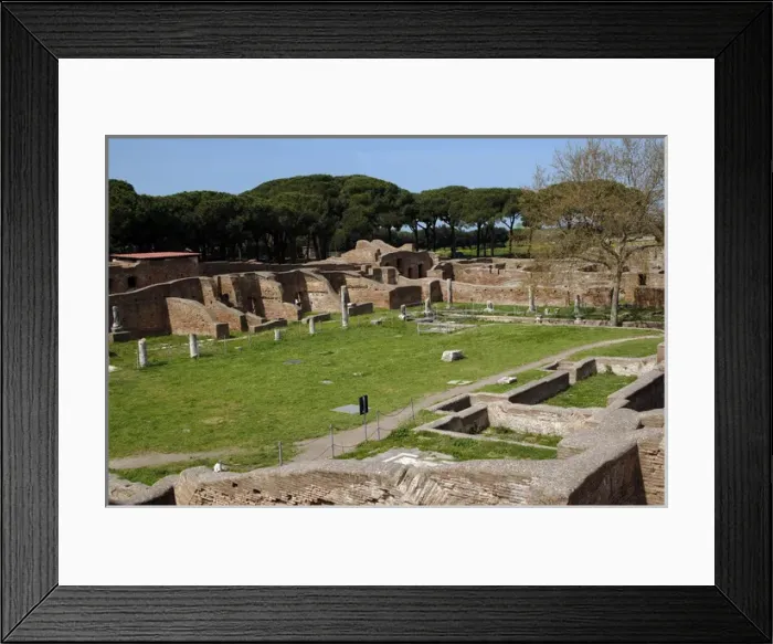 Framed Print : Ostia Antica. Palaestra of the Baths of Neptune Framed Print : Ostia Antica. Palaestra of the Baths of Neptune