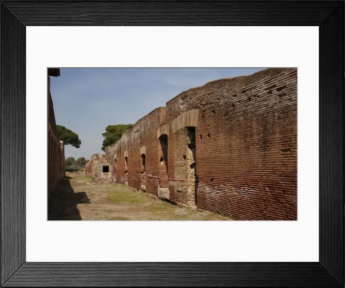 Framed Print : Ostia Antica. Road of the Fountain Framed Print : Ostia Antica. Road of the Fountain