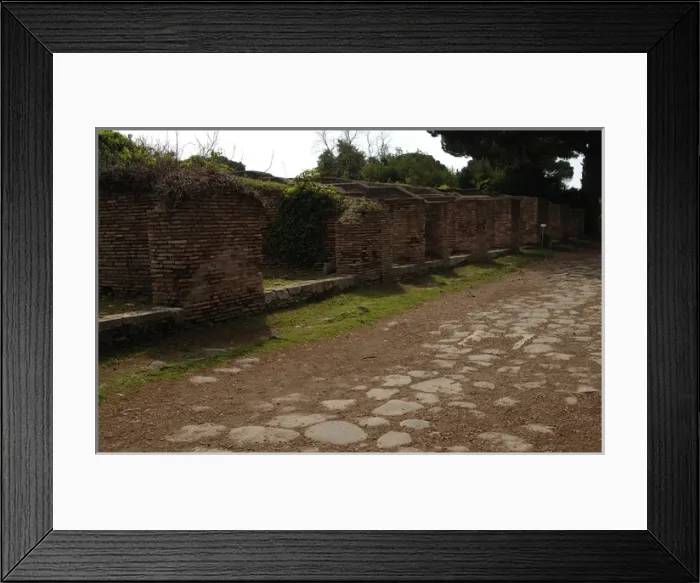Framed Print : Ostia Antica. House of Augustales Framed Print : Ostia Antica. House of Augustales