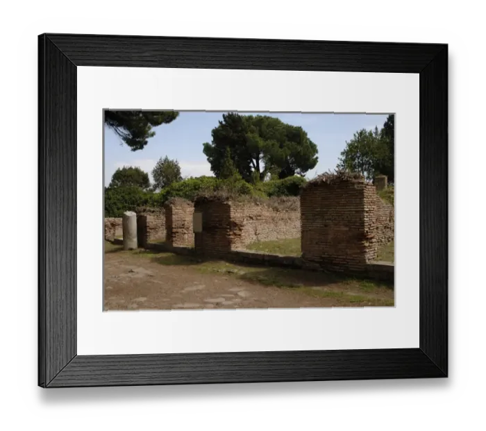 Framed Print : Ostia Antica. House of Augustales Framed Print : Ostia Antica. House of Augustales