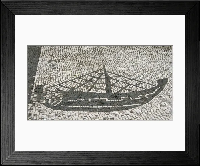 Framed Print : Mosaic of the Square of the Guilds or Corporations. Ostia An Framed Print : Mosaic of the Square of the Guilds or Corporations. Ostia An
