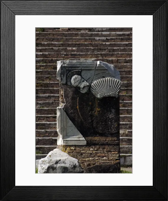 Framed Print : Ostia Antica. Capitolium. Altar Framed Print : Ostia Antica. Capitolium. Altar
