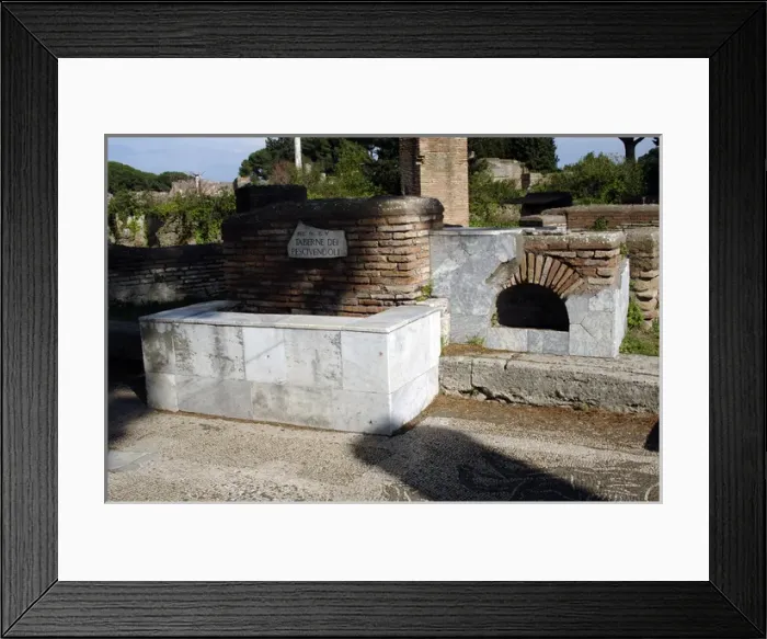 Framed Print : Ostia Antica. The Shops of Fishmongers Framed Print : Ostia Antica. The Shops of Fishmongers