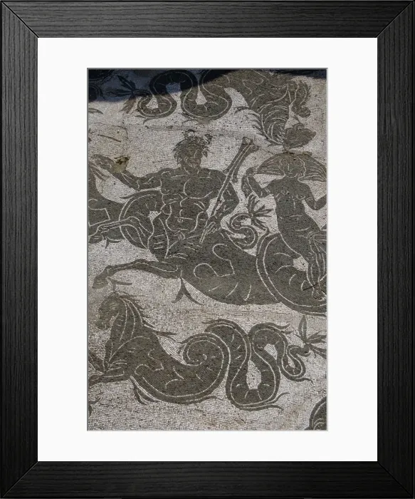 Framed Print : Ostia Antica. Mosaic of Baths of Buticosus Framed Print : Ostia Antica. Mosaic of Baths of Buticosus