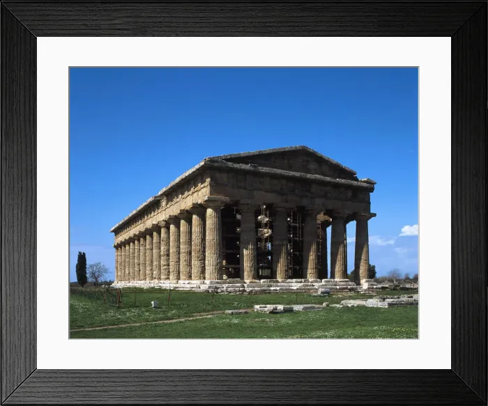 Framed Print : Temple of Poseidon. Paestum Framed Print : Temple of Poseidon. Paestum