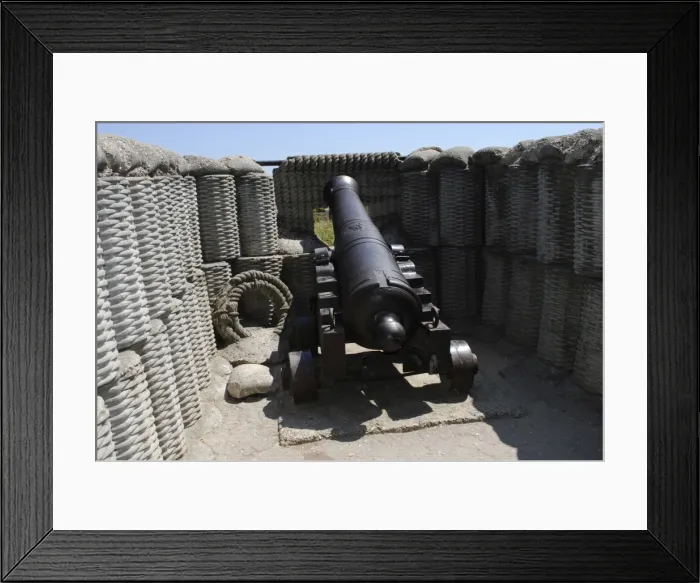 Framed Print : Cannon used to defend the city during the siege of Sevastopo Framed Print : Cannon used to defend the city during the siege of Sevastopo