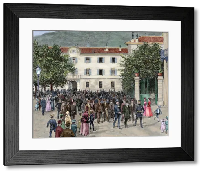 Framed Print : Switzerland. 19th century. Ticino revolt (September 2, 1890) Framed Print : Switzerland. 19th century. Ticino revolt (September 2, 1890)