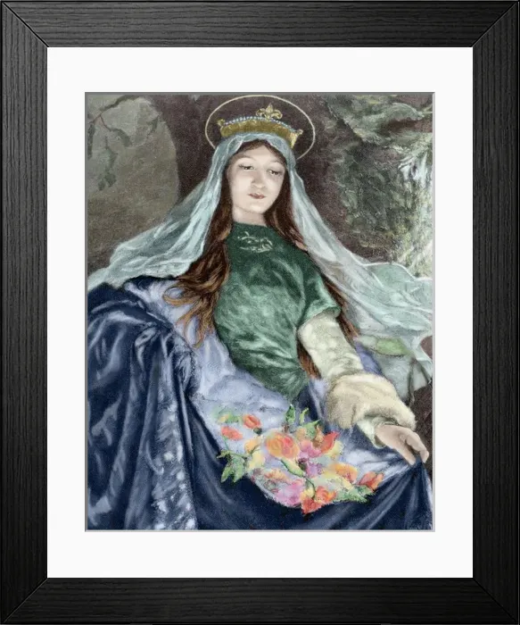 Framed Print : Elizabeth of Hungary, (1207-1231) Framed Print : Elizabeth of Hungary, (1207-1231)