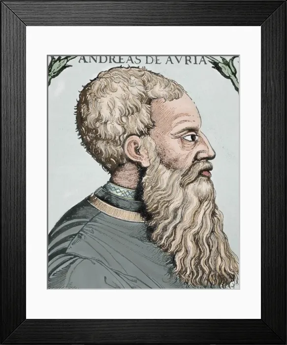 Framed Print : Andrea Doria (1466-1560). Italian condottiero and admiral fr Framed Print : Andrea Doria (1466-1560). Italian condottiero and admiral fr