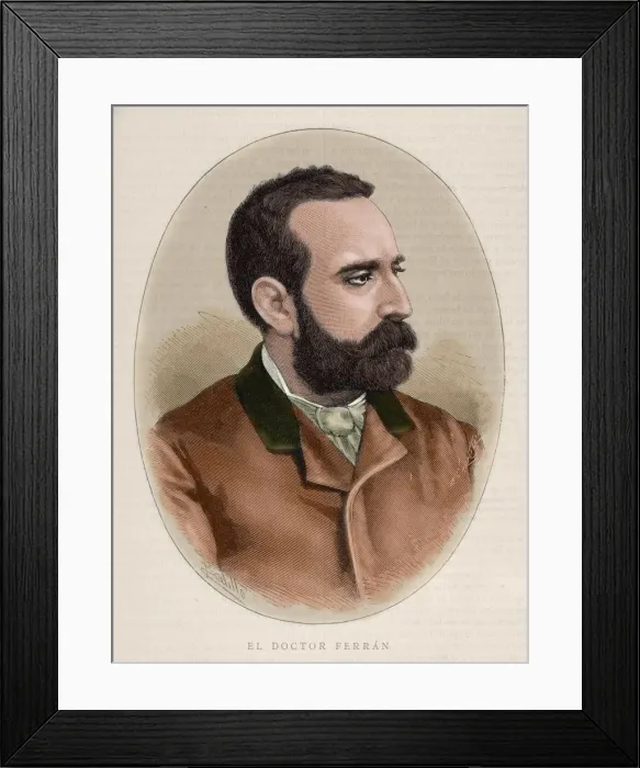 Framed Print : FERRAN, Jaime (1852-1929). Spanish bacteriologist Framed Print : FERRAN, Jaime (1852-1929). Spanish bacteriologist