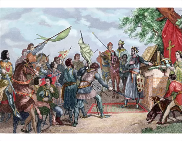 Day before of the Battle of Las Navas de Tolosa (1212) with