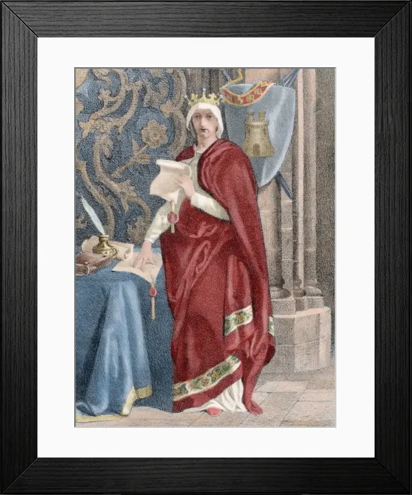 Framed Print : Mar?=?a de Molina (c. 1265 A?i? 1321). Queen of Castile Framed Print : Mar?=?a de Molina (c. 1265 A?i? 1321). Queen of Castile