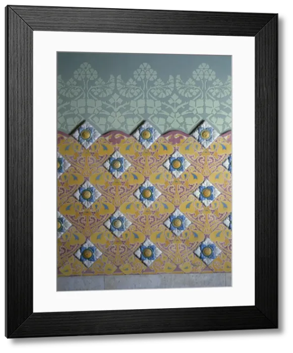 Framed Print : Spain. Barcelona. Lleo Morera House. Private residence. Buil Framed Print : Spain. Barcelona. Lleo Morera House. Private residence. Buil