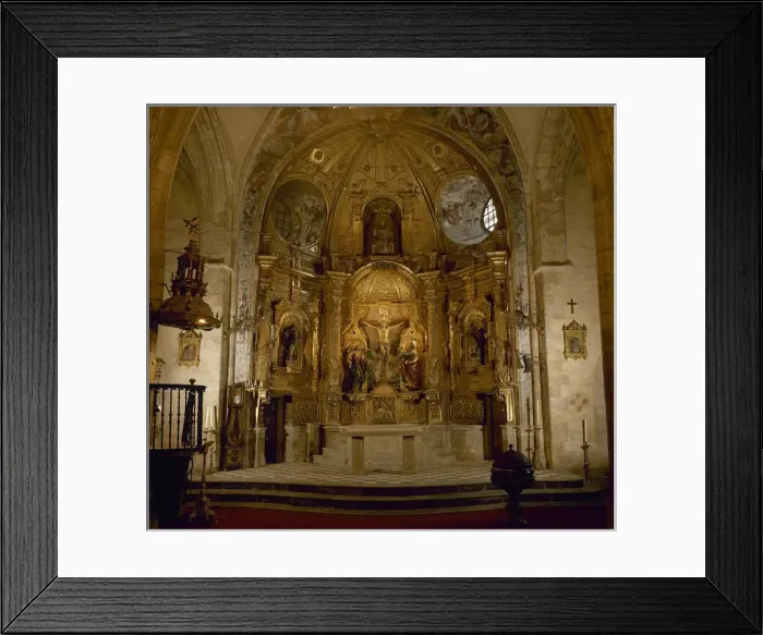 Framed Print : Spain. Cantabria. Limpias. Church of St. Peter Framed Print : Spain. Cantabria. Limpias. Church of St. Peter