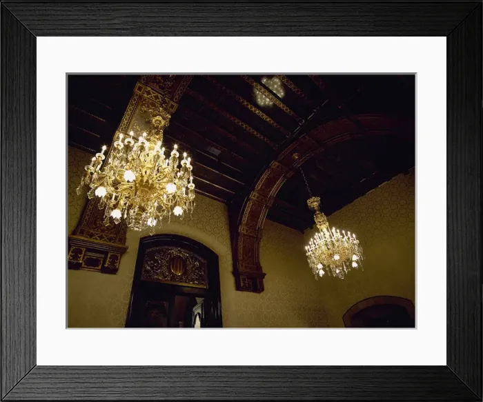 Framed Print : Spain. Catalonia. Barcelona. The Catalan Parliament. Inside Framed Print : Spain. Catalonia. Barcelona. The Catalan Parliament. Inside