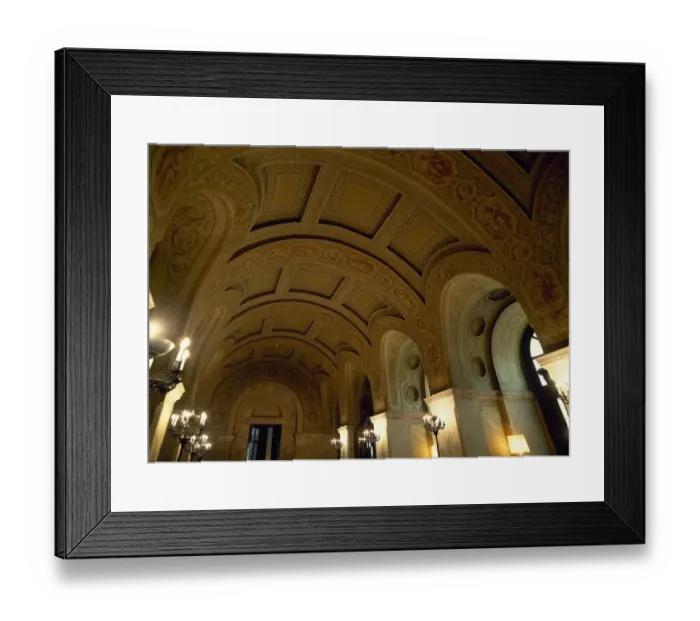 Framed Print : Spain. Catalonia. Barcelona. The Catalan Parliament. Inside Framed Print : Spain. Catalonia. Barcelona. The Catalan Parliament. Inside
