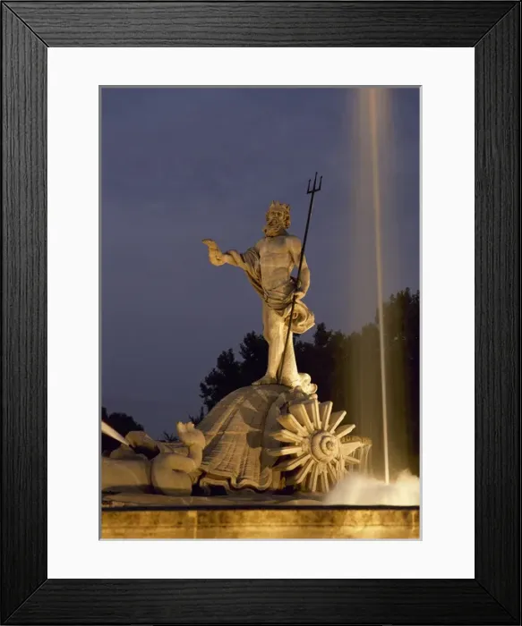 Framed Print : Spain. Madrid. The Neptune Fountain Framed Print : Spain. Madrid. The Neptune Fountain