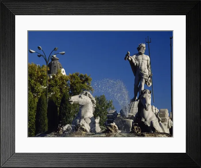 Framed Print : Spain. Madrid. The Neptune Fountain Framed Print : Spain. Madrid. The Neptune Fountain