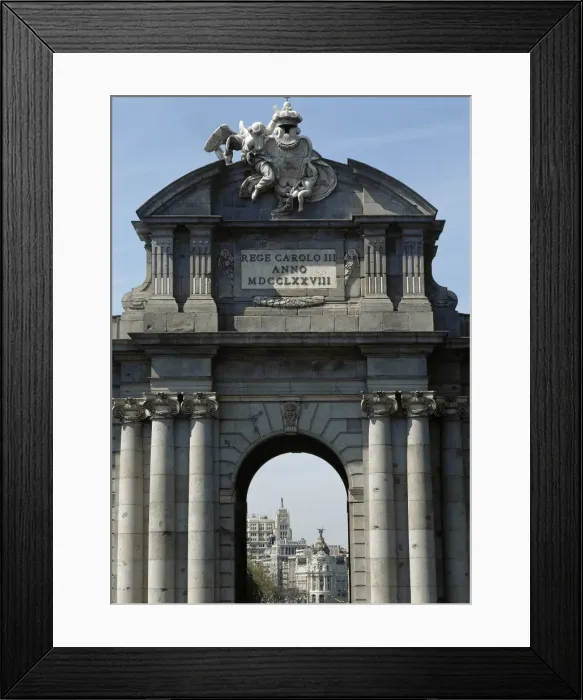 Framed Print : Spain. Madrid. Alcala Gate. Built by Francesco Sabatini (172 Framed Print : Spain. Madrid. Alcala Gate. Built by Francesco Sabatini (172