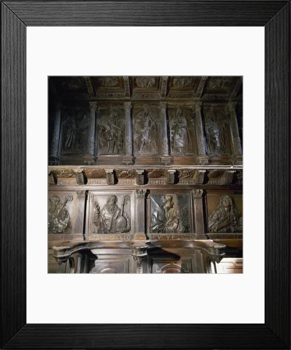 Framed Print : Spain. Galicia. Sobrado de los Monjes. Sobrado Abbey. The wo Framed Print : Spain. Galicia. Sobrado de los Monjes. Sobrado Abbey. The wo