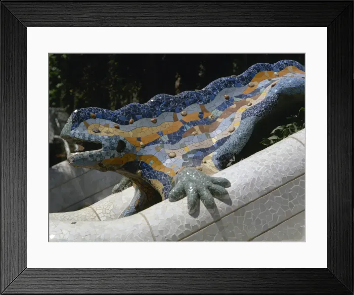 Framed Print : Spain. Catalonia. Barcelona. Park Guell. Built by Antoni Gau Framed Print : Spain. Catalonia. Barcelona. Park Guell. Built by Antoni Gau