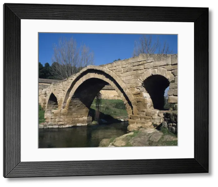 Framed Print : Roman bridge of Cihuri. Spain Framed Print : Roman bridge of Cihuri. Spain