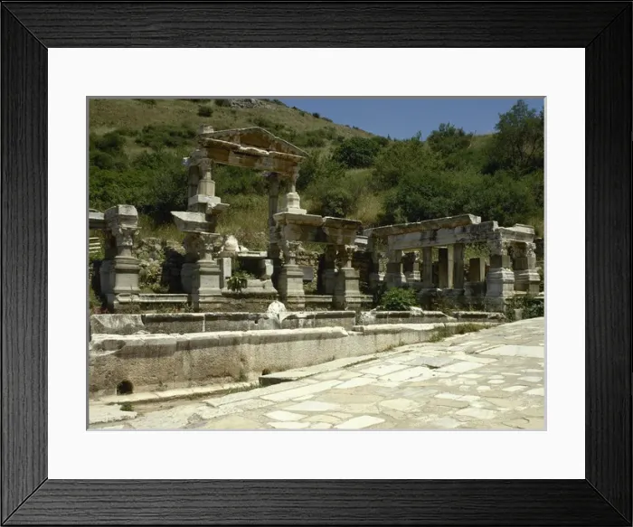 Framed Print : Turkey. Ephesus. Fountain of Trajan. 2nd Century AD Framed Print : Turkey. Ephesus. Fountain of Trajan. 2nd Century AD