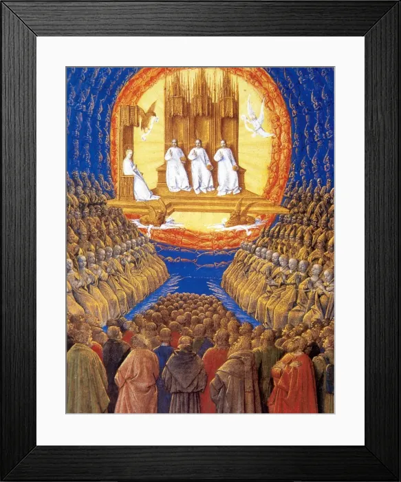 Framed Print : Holy Trinity in the glory of paradise. Miniature Framed Print : Holy Trinity in the glory of paradise. Miniature