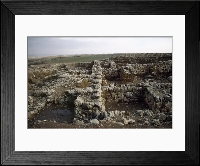 Framed Print : Israel. Galilee. Ruins for Hazor. Biblical place of times of Framed Print : Israel. Galilee. Ruins for Hazor. Biblical place of times of