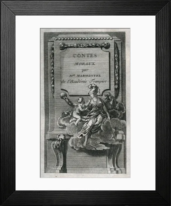Framed Print : Moral Tales by Jean Francois Marmontel (1723-1799) Framed Print : Moral Tales by Jean Francois Marmontel (1723-1799)